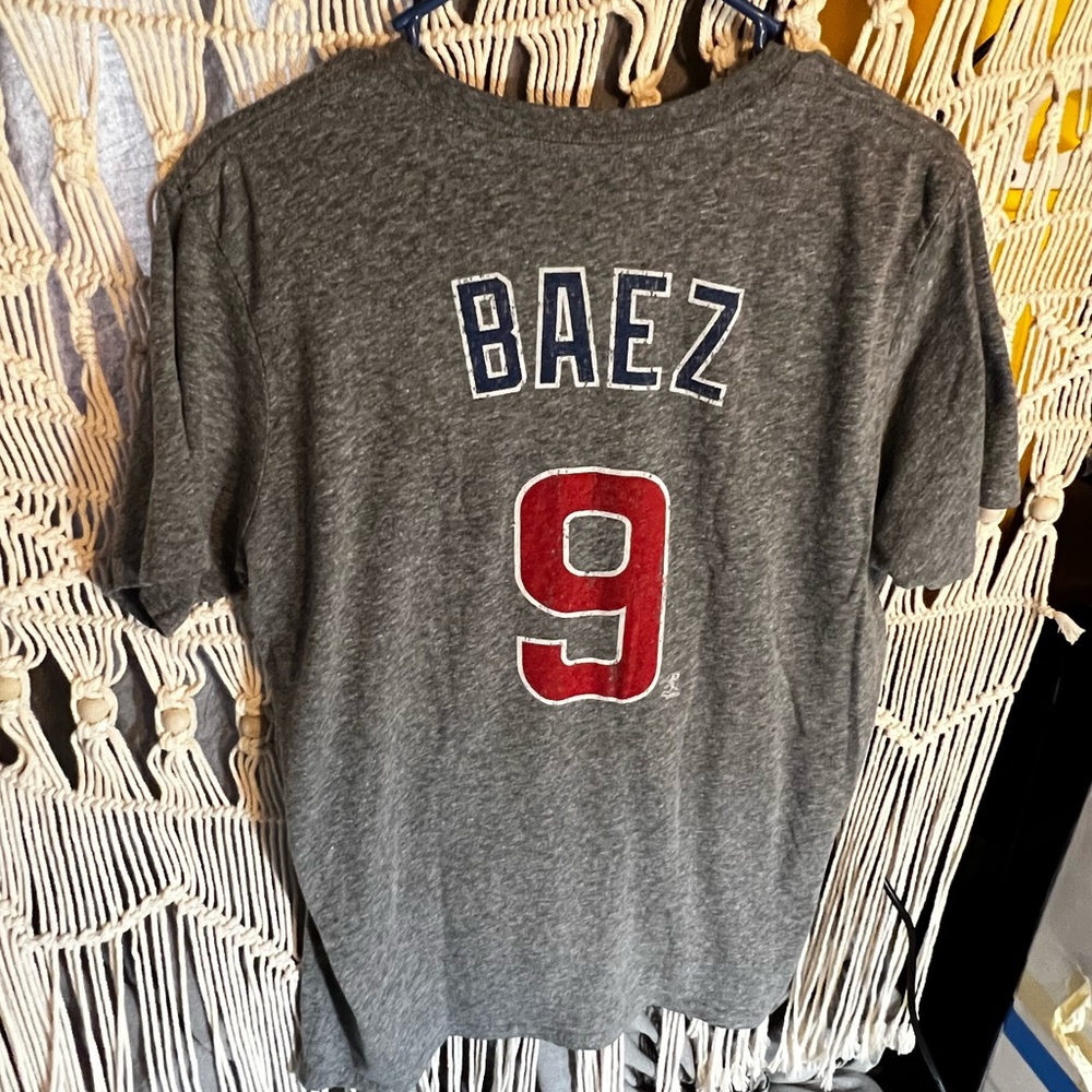 NIKE JAVIER BAEZ CHICAGO CUBS PLAYER TEE - Mens Large